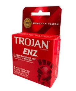 Trojan Enz Non-Lubricated Condoms - 3 Pack