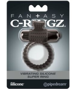 Fantasy C-Ringz Vibrating Silicone Super Ring - Black