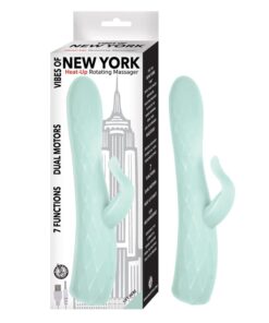 VIBES OF NEW YORK HEAT-UP ROTATING MASSAGER-AQUA