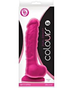 Colours - Dual Density - 8" Dildo - Pink
