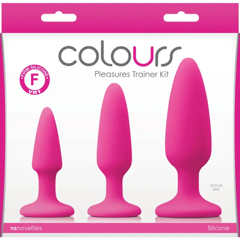 Kit de Entrenamiento Anal Colours Pleasures Pink 3 pzas NS Novelties