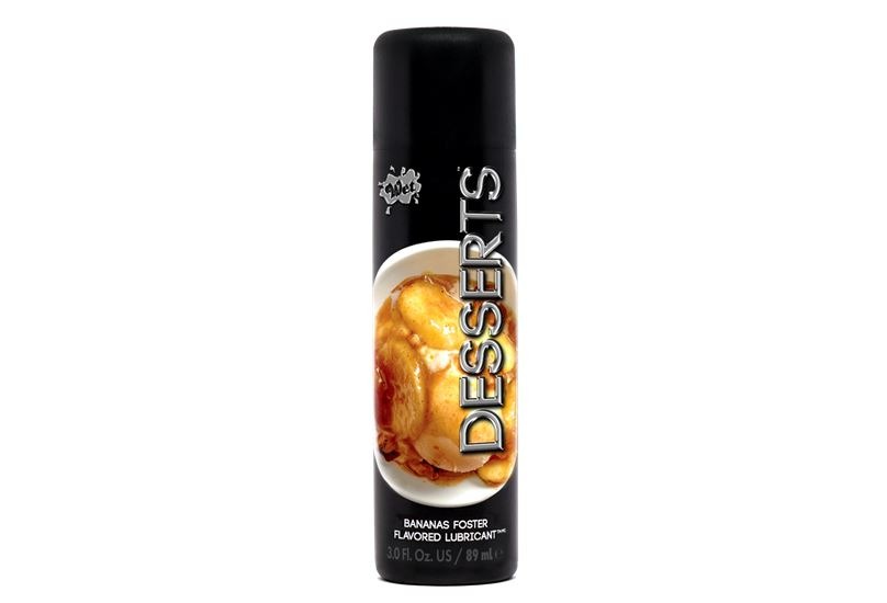 Lubricante Comestible Desserts Sabor Plátanos Foster 90ml Wet