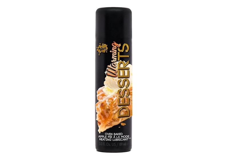 Lubricante Comestible con Efecto Calor Warming Desserts Sabor Pay de Manzana con Helado 90ml Wet