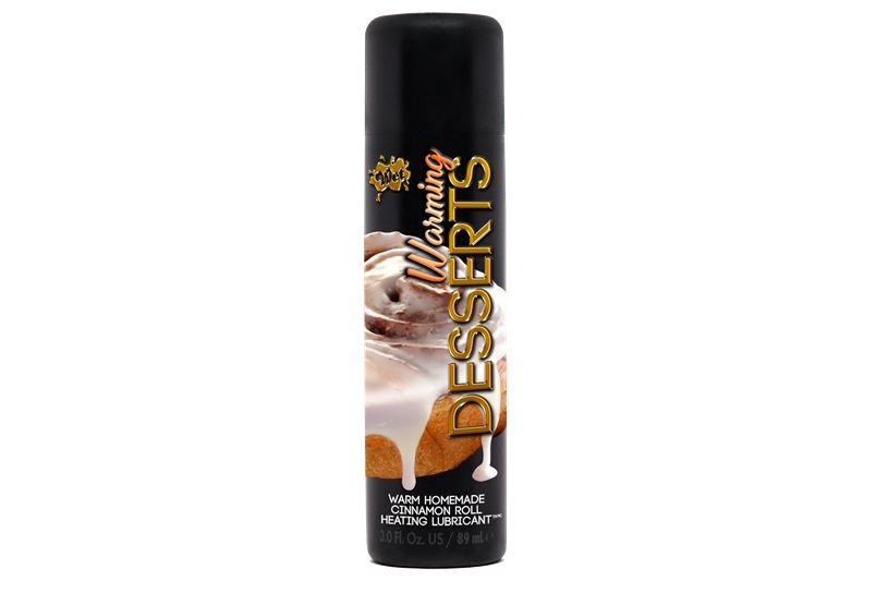 Lubricante Comestible con Efecto Calor Warming Desserts Sabor Rol de Canela 90ml Wet
