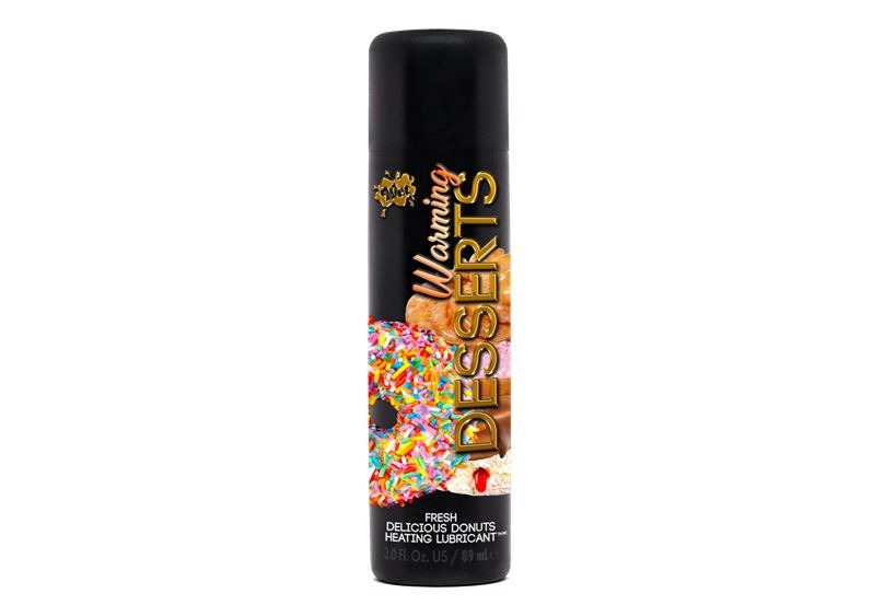 Lubricante Comestible con Efecto Calor Warming Desserts Sabor Donas Glaseadas 90ml Wet