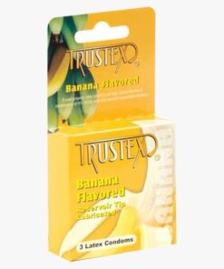 Trustex Flavored Lubricated Condoms - 3 Pack - PLATANO