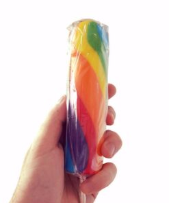 Rainbow Jumbo Candy Cock Pop