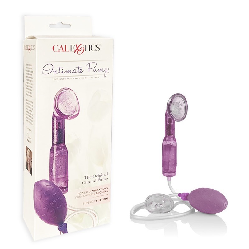 Bomba de Succión Vibratoria para Clítoris The Original Intimate Pump Purple CalExotics