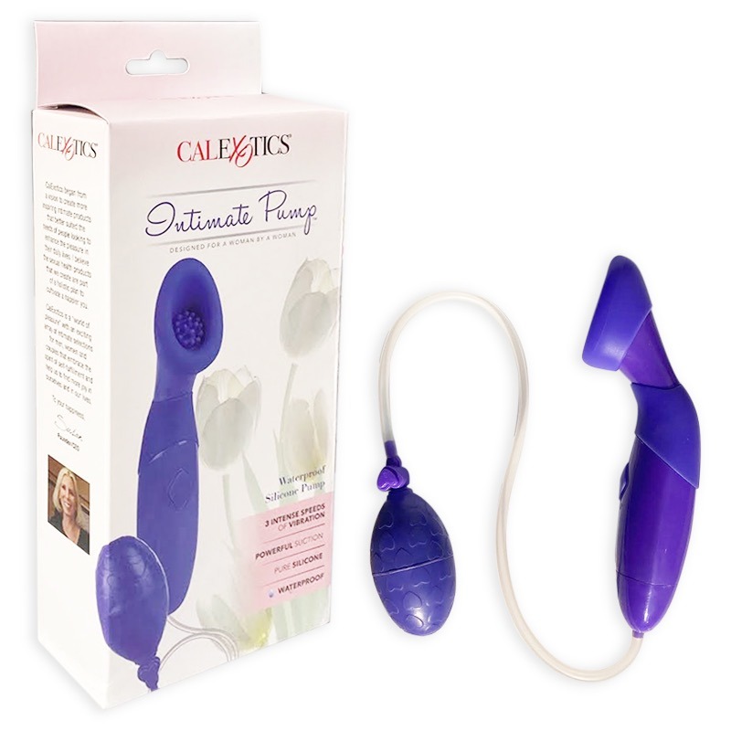 Bomba de Succión Vibratoria para Clítoris Intimate Pump Purple CalExotics