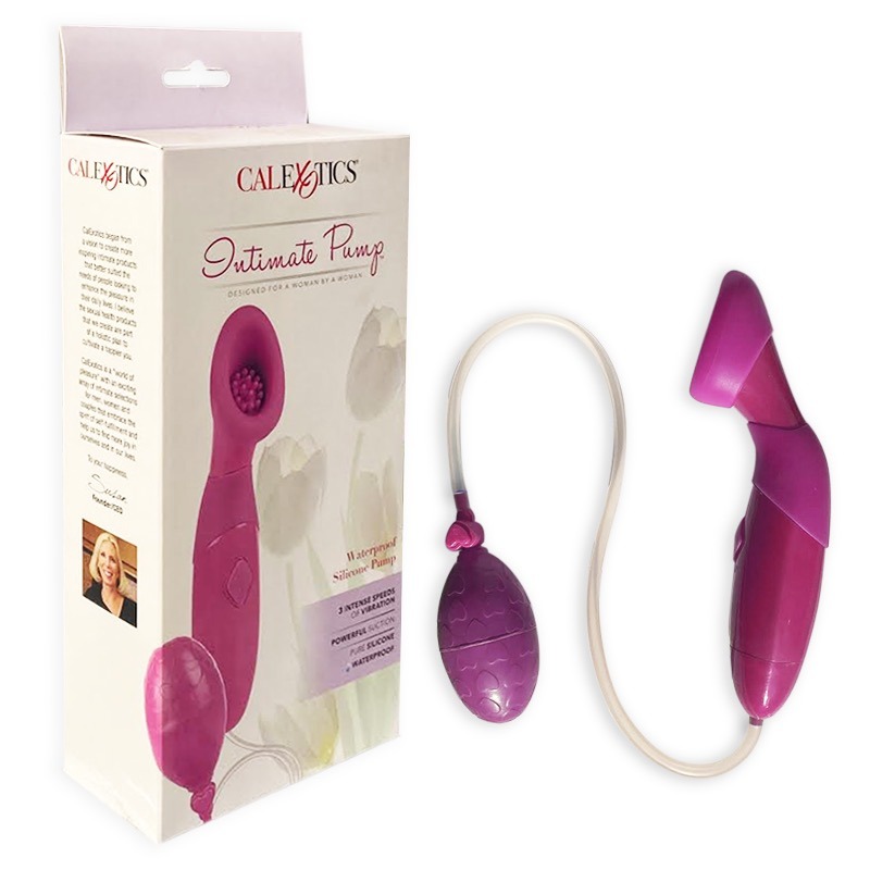 Bomba de Succión Vibratoria para Clítoris Intimate Pump Pink CalExotics