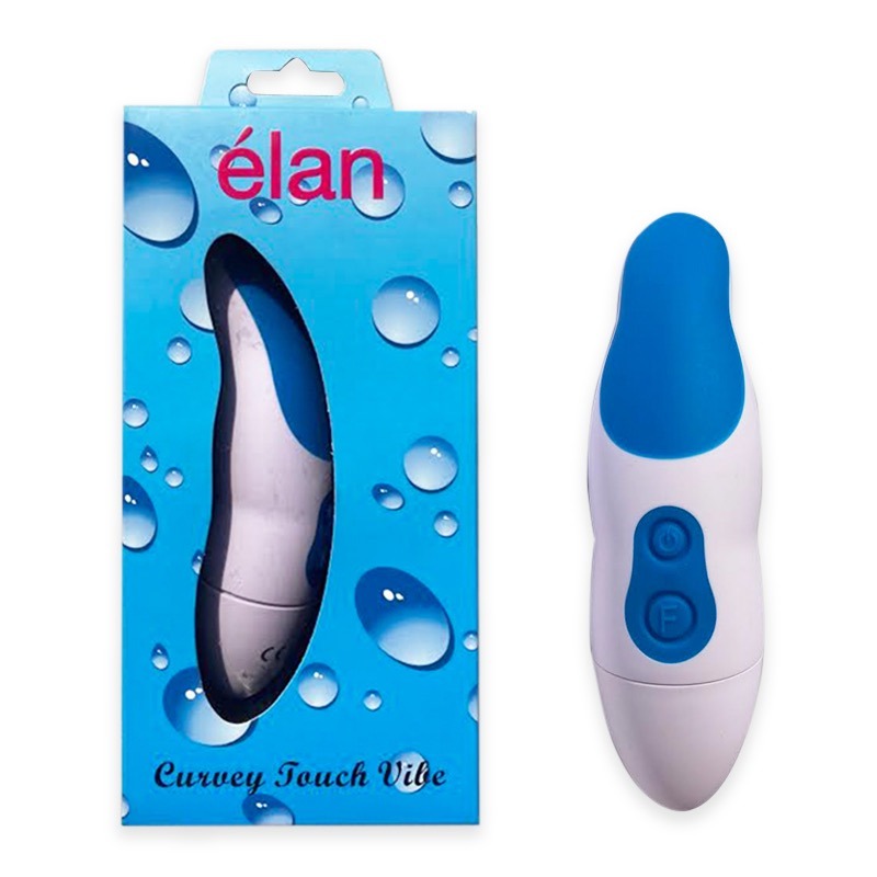 Vibrador de Contacto Curvey Touch Vibe Azul Elan
