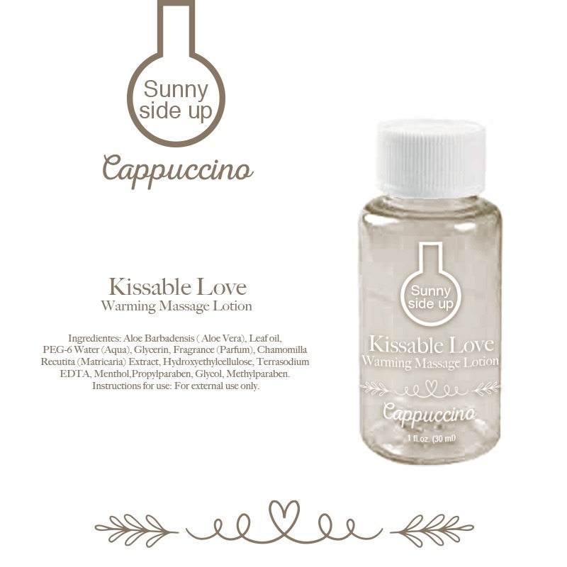 Lubricante de Masaje Calentador Comestible Cappuccino Sunny Side Up 30ml