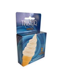 Trustex Flavored Lubricated Condoms – 3 Pack – VANILLA