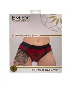 em.ex: L scarlet/navy Contour Large