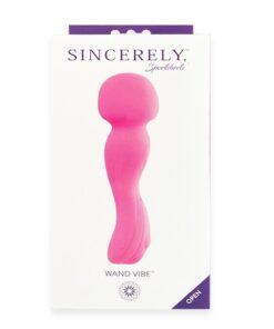 Sincerely pink Wand Vibe Rechargeable Silicone