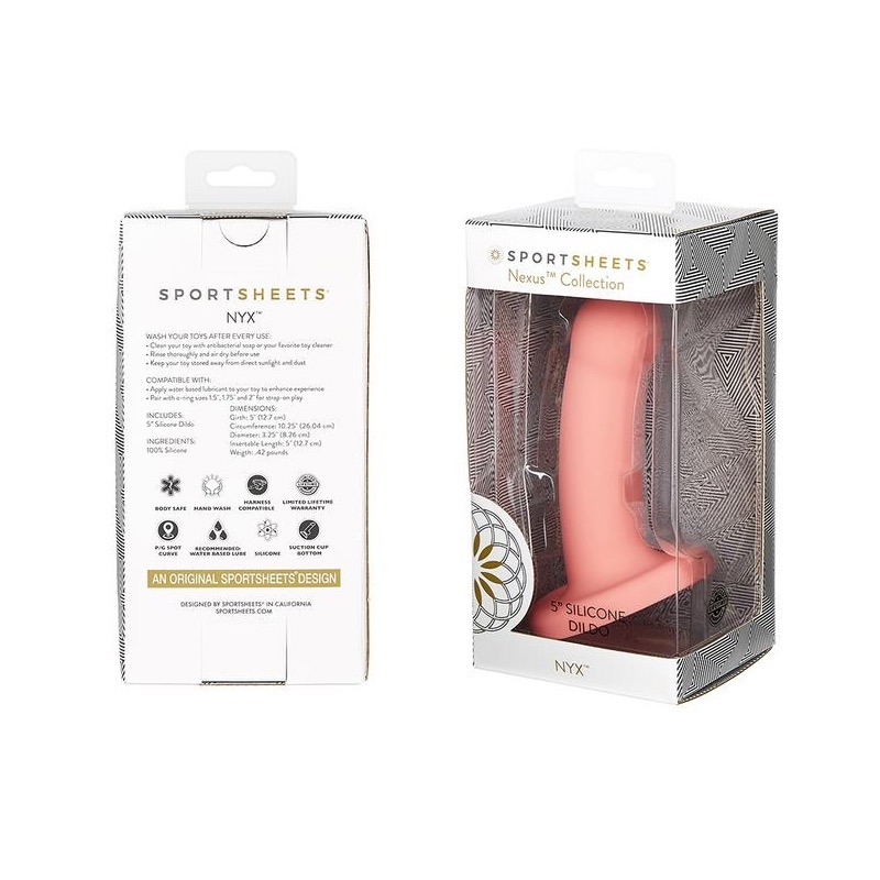 Dildo de Silicona Nyx Coral 13cm Nexus Collection Sportsheets