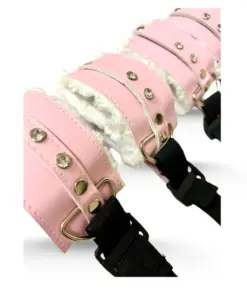 Esposas Cama Vinil Rosa mate con Diamante