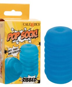 POP SOCK! RIBBED BLUE