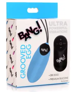 BG 28X Grooved Silicone Egg - Blue