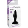 Anal Fantasy Collection Small Silicone Plug - Black