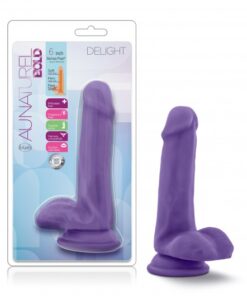 Au Naturel - Bold - Delight - 6 Inch Dildo -Purple