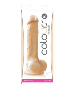Colours - Pleasures - 8" Dildo - White