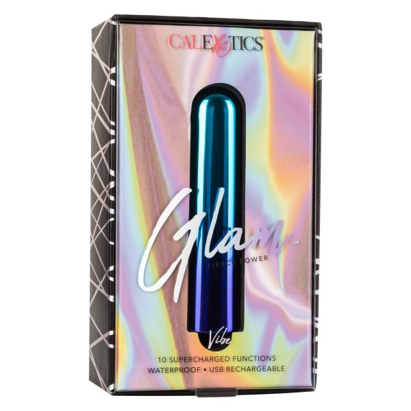 Vibrador tipo Bullet Glam Vibe Blue Recargable CalExotics