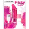 RECHARGEABLE FRISKY FINGER MASSAGER - PINK