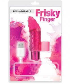RECHARGEABLE FRISKY FINGER MASSAGER - PINK