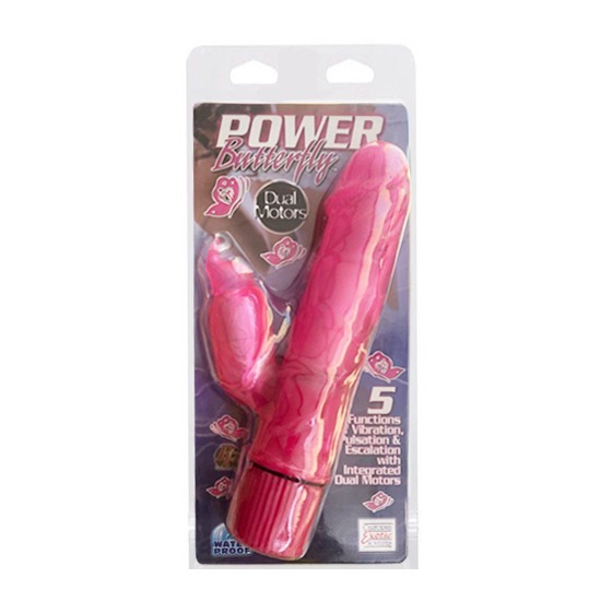 Vibrador Dual Power Butterfly Rosa CalExotics