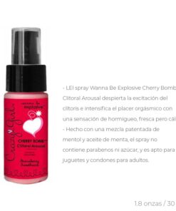 Crazy Girl Cherry Bomb Clit Arousal-Wicked Strawberry 1 Oz