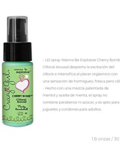 Crazy Girl Cherry Bomb Clit Arousal-Minty Bombshell 1 Oz