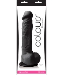 Colours - Pleasures - 8" Dildo - Black