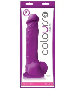Colours - Pleasures - 8" Dildo - Purple