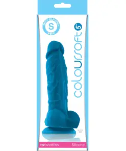 ColourSoft - 5" Soft Dildo - Blue