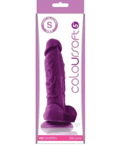 ColourSoft - 5" Soft Dildo - Purple