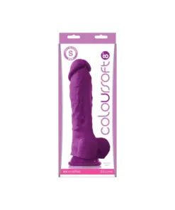 ColourSoft - 8" Soft Dildo - Purple