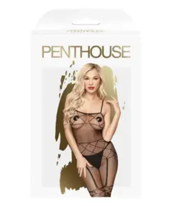 Penthouse Firecracker Crotchless Bodystocking Black O/S Boxed