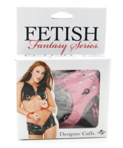 Designer Metal Handcuffs Pink - Fetish Fantasy Series