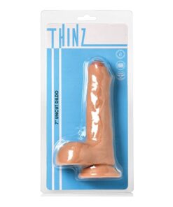 THINZ 8" Uncut Dildo w/ Balls