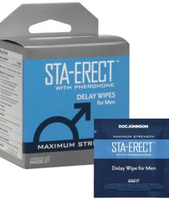 Sta-Erect Delay Wipes With Pheromon Box