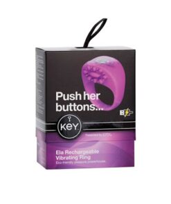 KEY ELA RECHARGEABLE VIBRATING RING - PURPLE