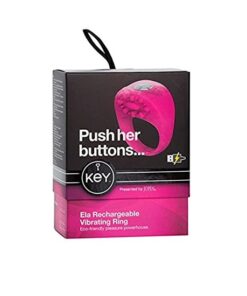 KEY ELA RECHARGEABLE VIBRATING RING - PINK