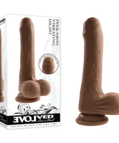 Peek A Boo Vibrating Dildo Dark