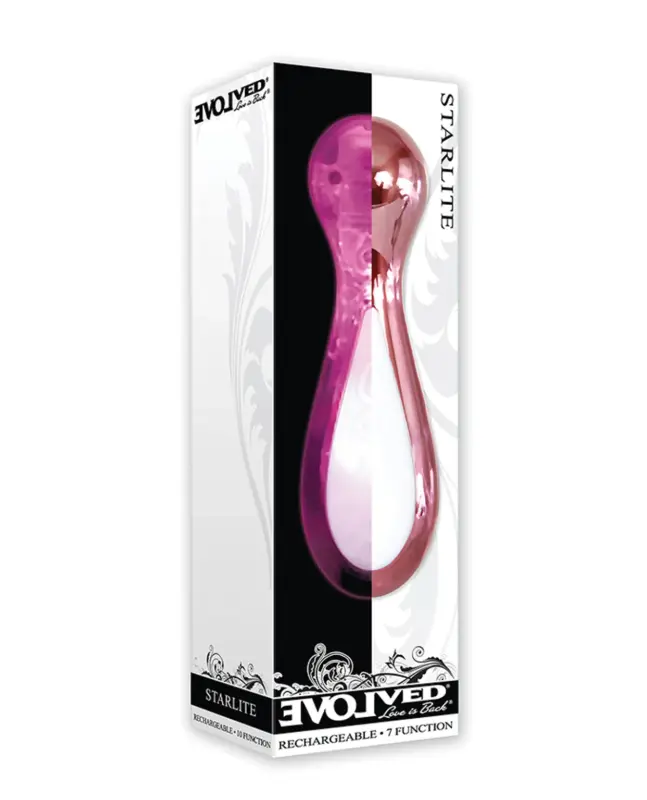 Vibrador Estimulador Clitorial de Lujo Rosa Gold Starlite Evolved