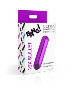 BG 10X Vibrating Metallic Bullet - Purple