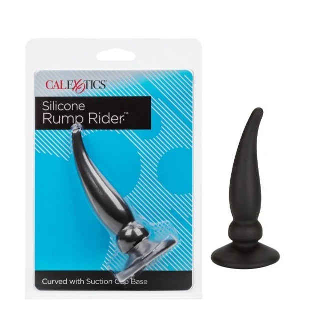 Plug Anal Curvo Silicone Rump Rider Black CalExotics