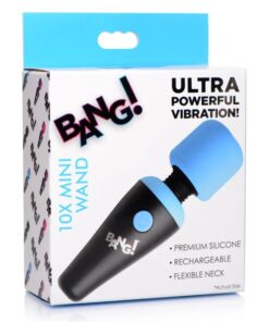 BG 10X Vibrating Mini Silicone Wand - Blue