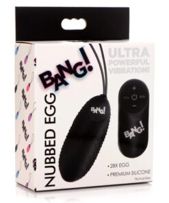 BG 28X Nubbed Silicone Egg - Black