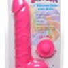LolliCock Dildo de Silicona 7” con Testículos y Ventosa – Compatible con Arnés (Cereza)